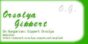 orsolya gippert business card